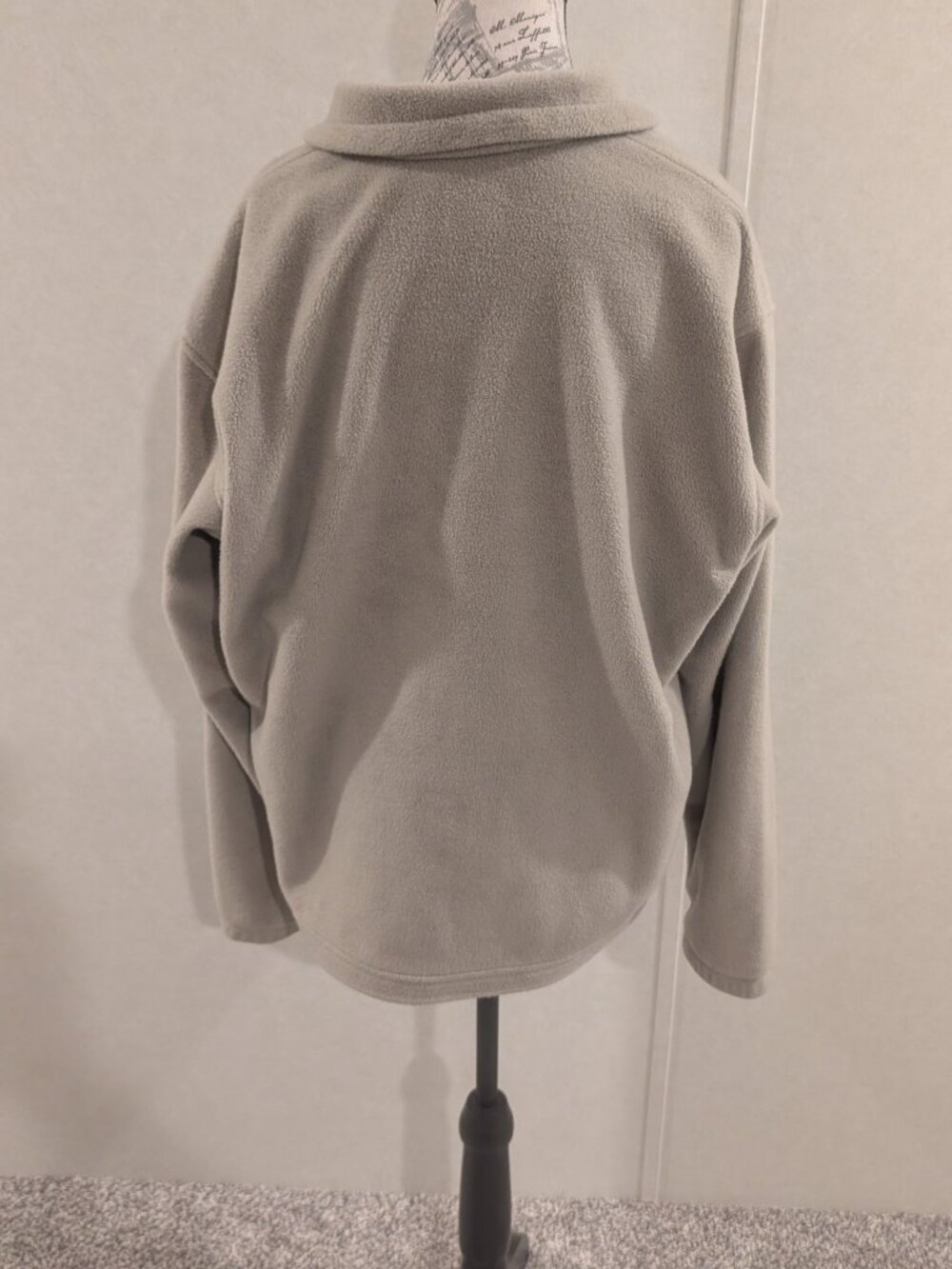 Columbia Steens Mountain Fleece Jacket Men's Large Beige Tan Full Zip - Picture 10 of 10